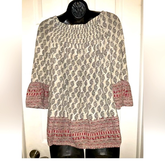 Beach Lunch Lounge Boho Style Top Size XS - Picture 1 of 9